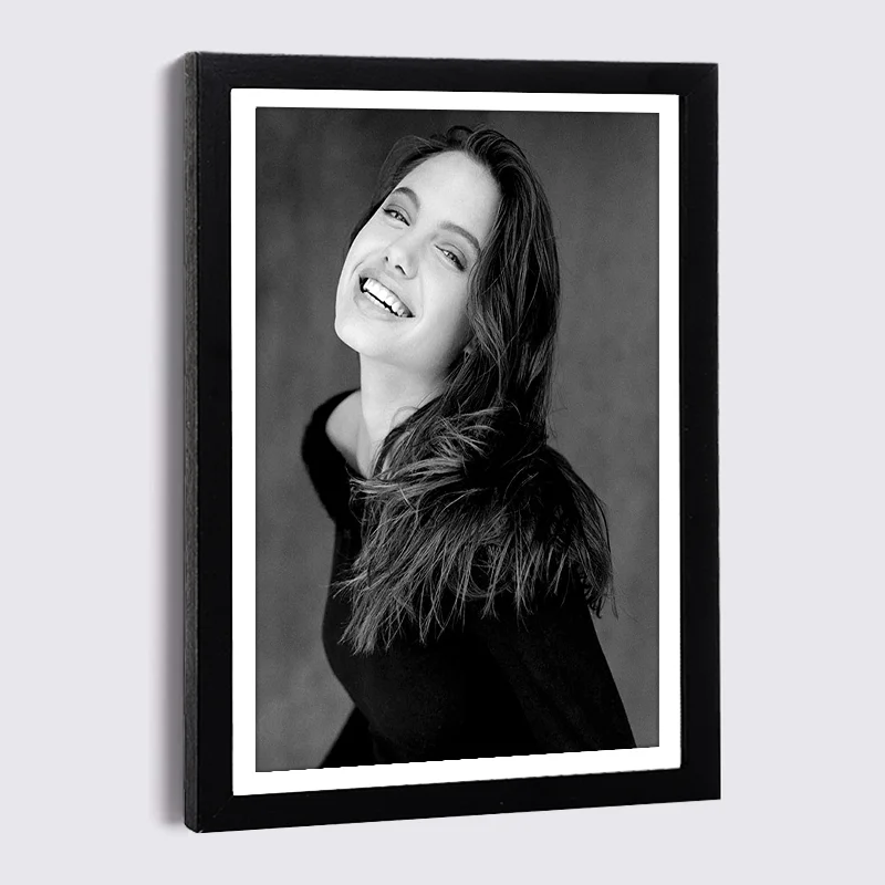 Black Photo Frame Black White Sexy Woman Canvas Painting 5x7 8x12 Inch Wood Picture Frame Nordic Wall Home Decor Picture Frames