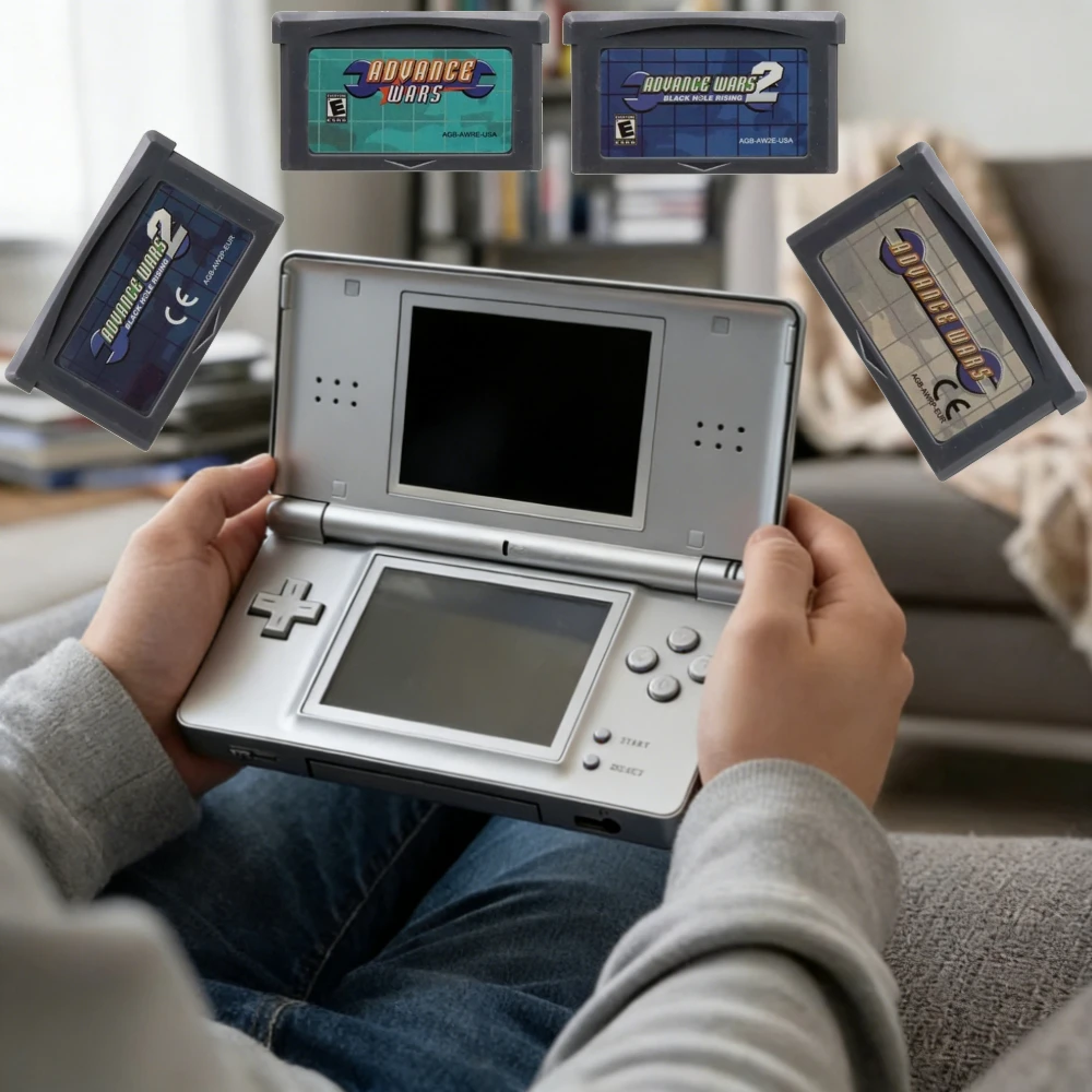 USA/EUR 32 Bit Video Game Console Card GBA Game Cartridge Advance Wars Series Advance Wars 2 Black Hole Rising  for GBA