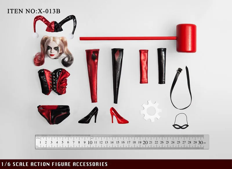 X-TOYS X-013 1/6 Joker Meisje Kleding Circus Vrouwelijke Clown Kostuum Accessoires Model Fit 12 ''Soldaat Action Figure Body Poppen