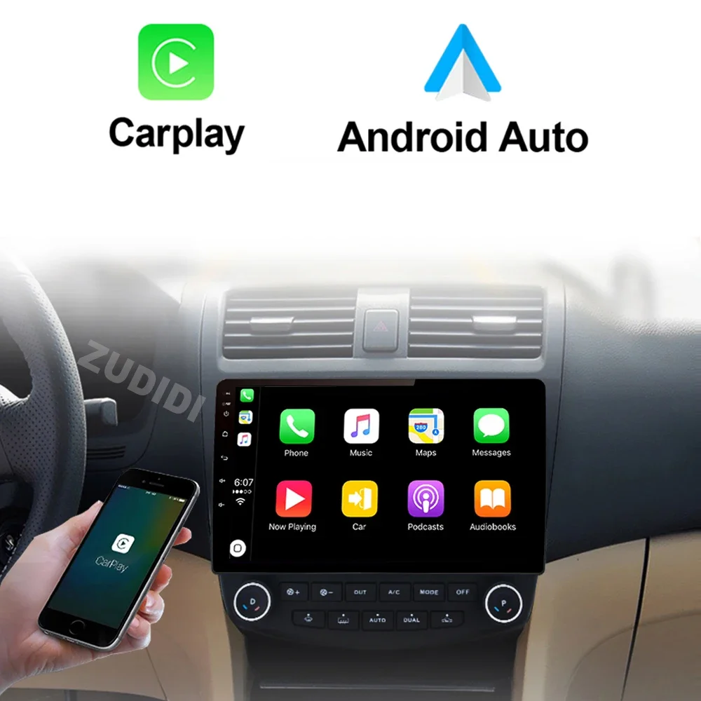 Android 13 Car Radio for Honda Accord 7 2003-2008 GPS Navigation Multimedia Video Player Carplay Android Auto Car Stereo 2 Din