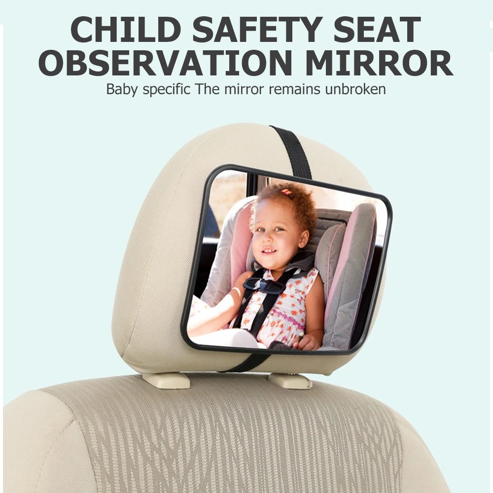 Baby Back Seat Car Mirror, Rearview Safety Mirror for Reversing, Infant Vehicle Monitor Mirror, Child Safety Mirror