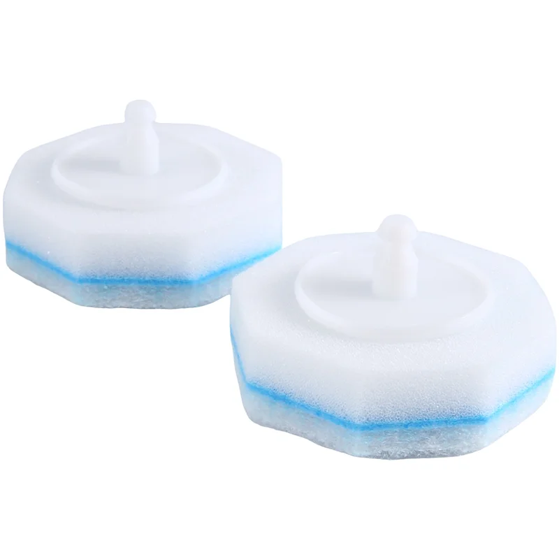 

A68P-50 шт., улучшенная палочка для туалетной щетки, белая губка, одноразовая палочка для чистки унитаза, совместимая с насадками для палочек