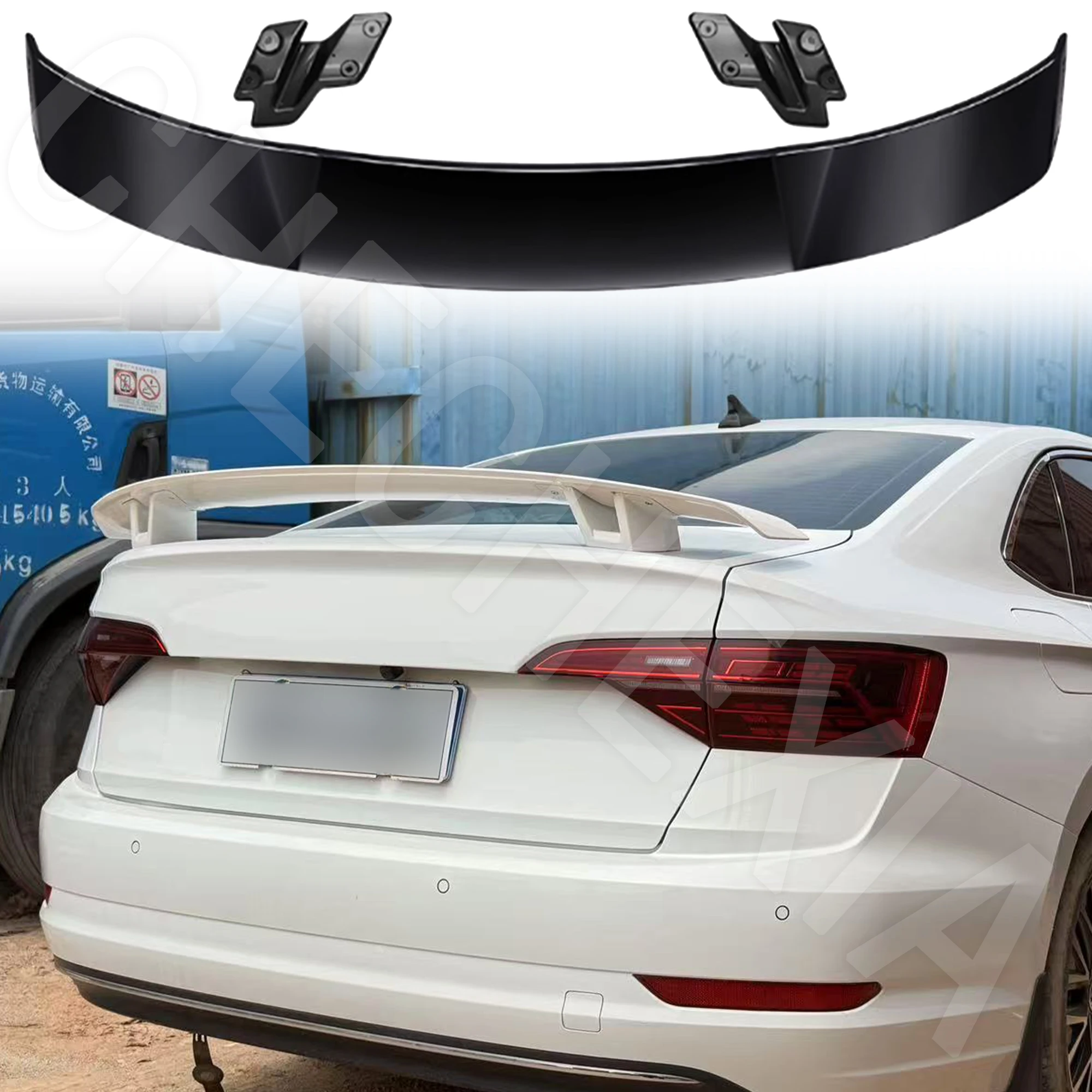 

Для Volkswagen Jetta MK7 2019-2024 MK стиль высококачественный спойлер на заднюю крышку багажника из АБС-пластика автомобильные детали жемчужно-белый