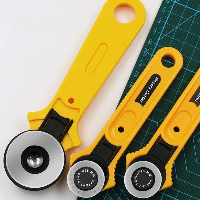 28mm /45mm Rotary Cutter Patchwork Roller Wheel Knife Cloth Leather Paper Cutting Knife DIY Sewing Accessorie