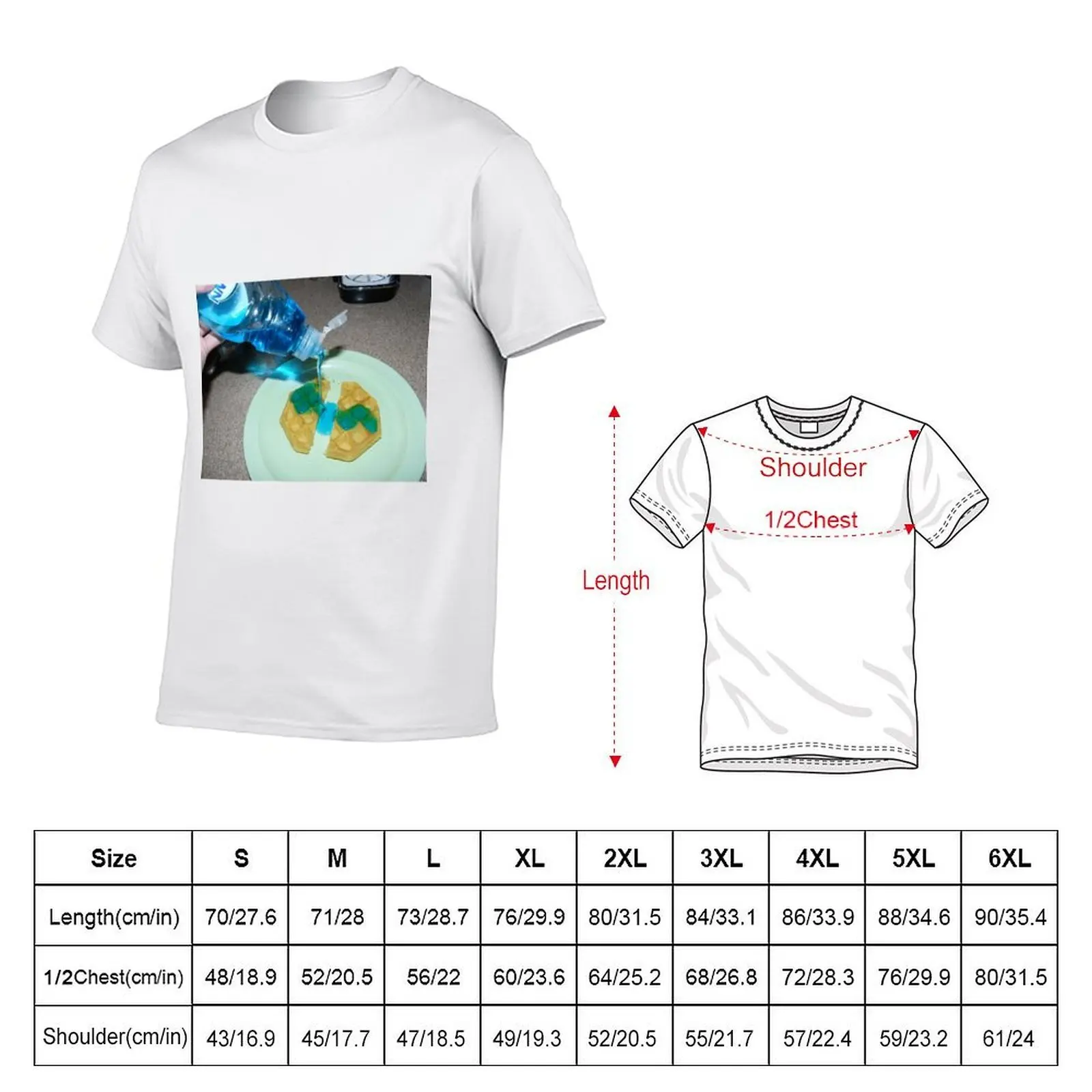 Detergent on Waffle T-Shirt t shirts for man graphic tees man tshirt T-Shirt