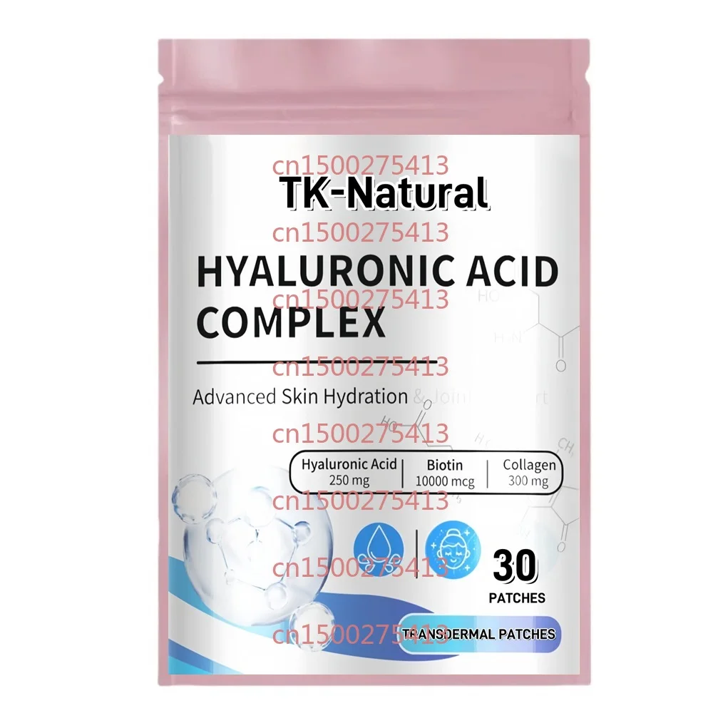 

30 пластырей для трансмиссии с гиалуроновой кислотой и витамином С, коллагеном, биотином для борьбы с старением, кожи