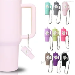 Mini Silicone Tea Cup Keychain for Stanley Cup Accessories Women Men Backpack Pendant Car Keyring Tumbler Cup Handle Decoration