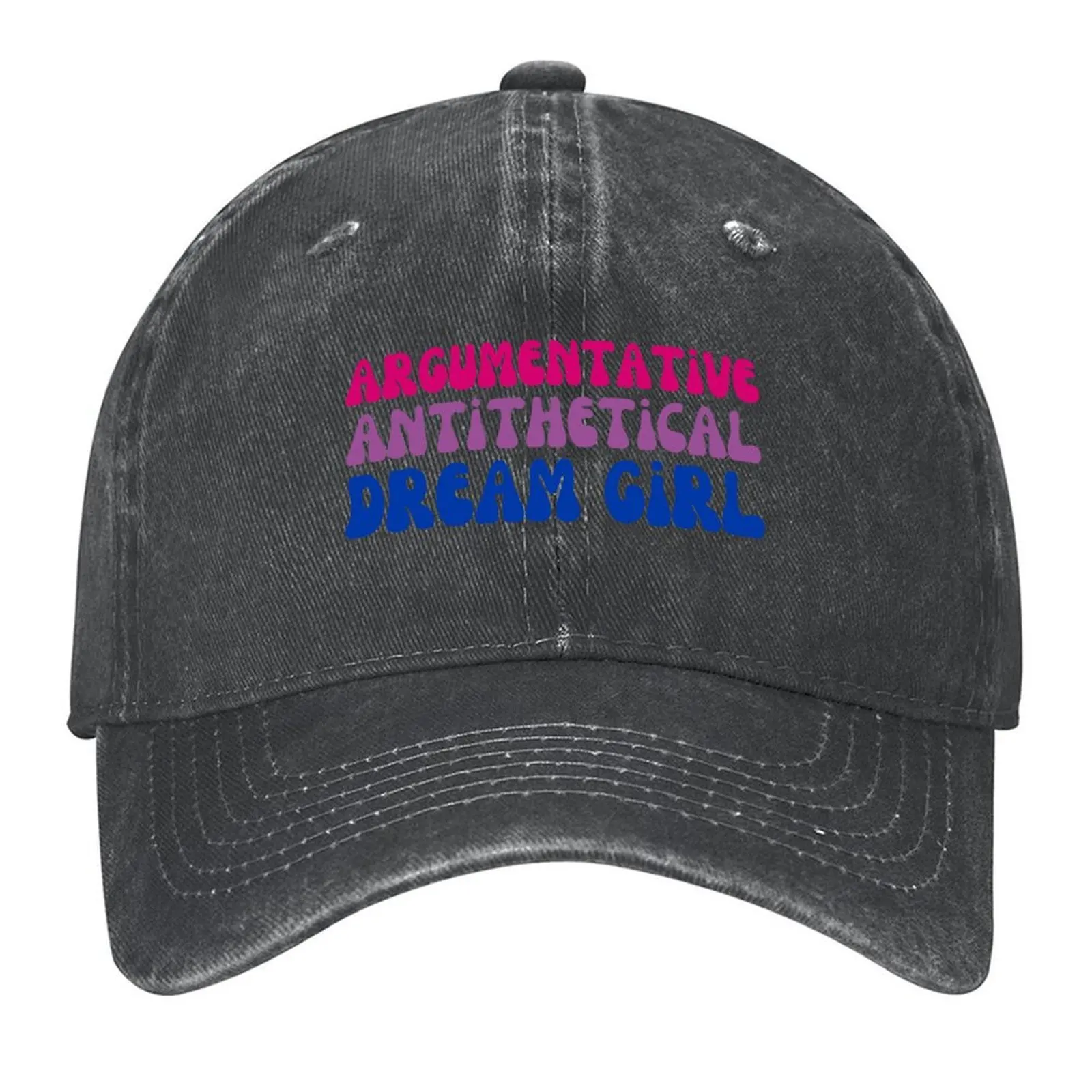 

argumentative antithetical dream girl - bisexual Baseball Cap western Hat Golf Hat men's big size hat dad Women Hats Men's