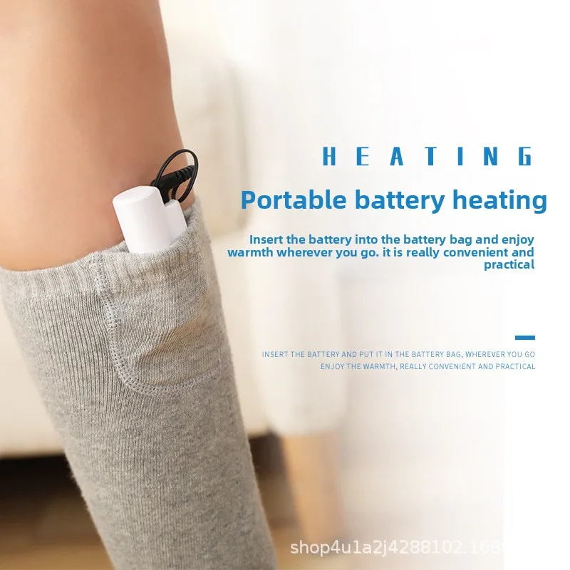 電子商取引用屋外ロングチューブ加熱ソックス純綿電熱ソックス男女兼用スポーツ充電式暖かい足用スキー用