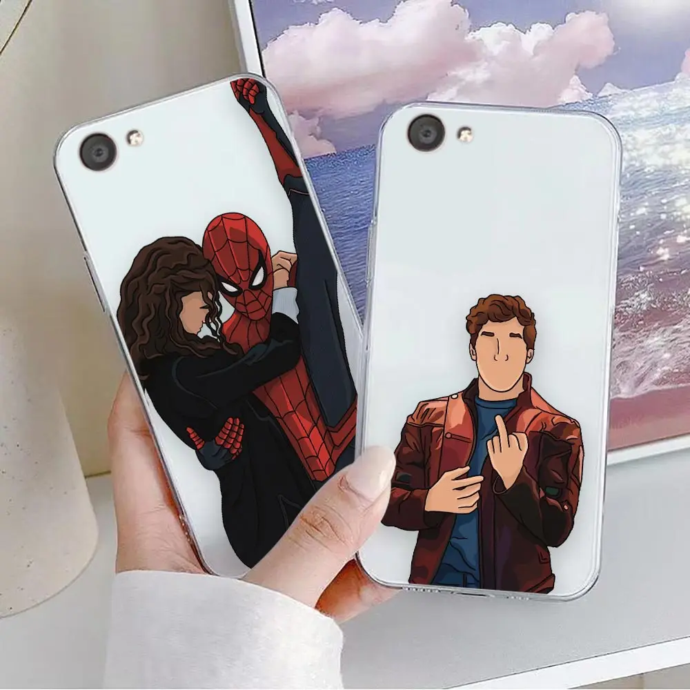 Clear Case For VIVO Y32 Y33S Y50 Y51S Y52S Y53S Y55S Y66 Y77 Y95 Y97 V20 5G 4G Case Funda Shell Marvel Avengers Heros Faceless