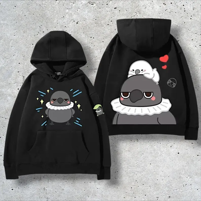 سويت شيرت سيلوس هوديي لوف آند ديب سبيس للجنسين بأكمام طويلة، زي أنمي كاجوال فضفاض مناسب للجنسين، مبطن بالقطن #2