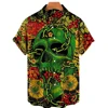 Bold Print Hawaiian Beach Shirts