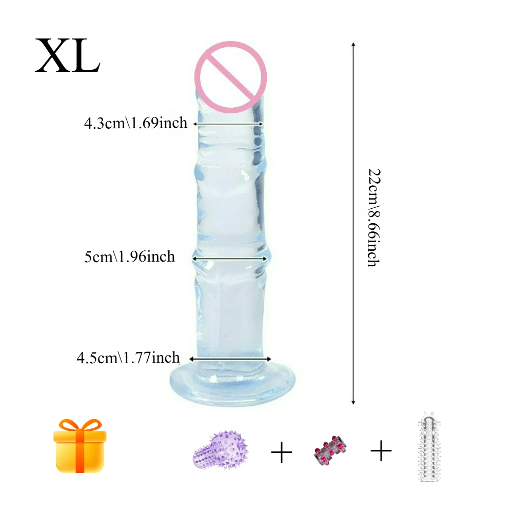 Horse Dildo Animal Penis Dildos for Masturbating Vagina Anal Massager Big Penis SexToy for Woman Men Butt Plug Suction Cup Jelly view 4