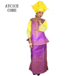 African Dresses For Women Dashiki Dresses Bazin Riche Traditional African Clothing Long Sleeve For Ladies