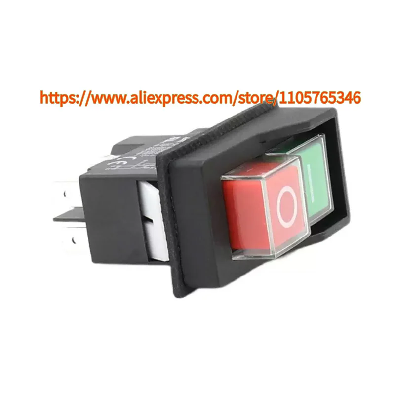 1pcs KJD17 Waterproof Push Button Electromagnetic Switch 120V 250V MagnetIc Starter Power Tool Safety Switches for Machin