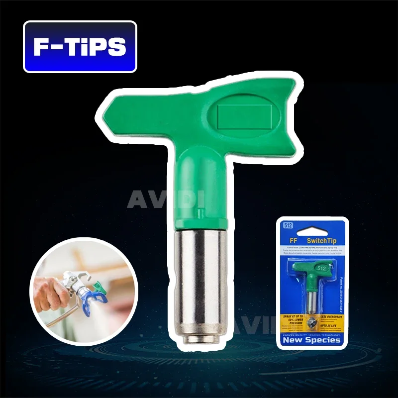 Low Pressure 1-6 Series Airless Tips LP Nozzle with 7-8 Nozzle Guard For Titan Wagner Airless Paint Spray Sprayer Tools