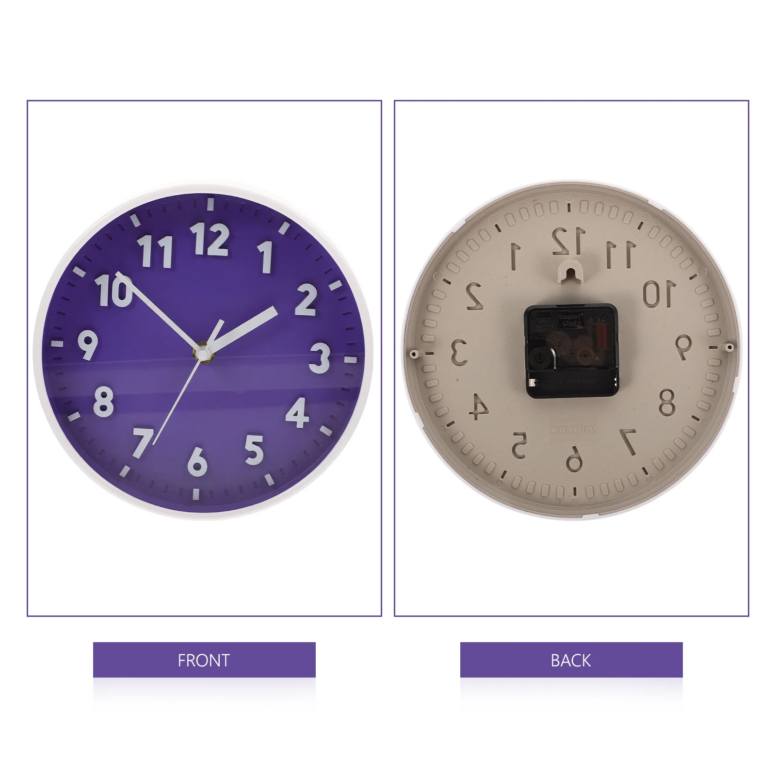 

Silent Round Wall Clock Household Decorative Analog Clock For Living Room Bedroom Office Home Modern Style Wear-Resistant