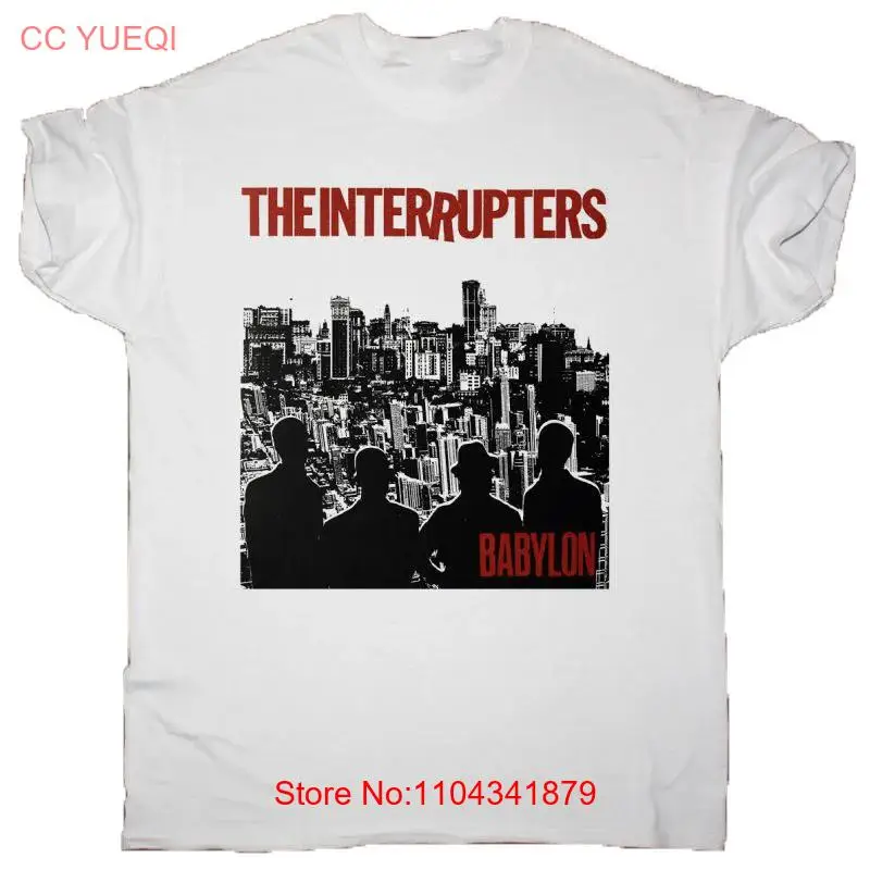 THE INTERRUPTERS BABYLON WHITE T SHIRT FULLSIZE S-5XL