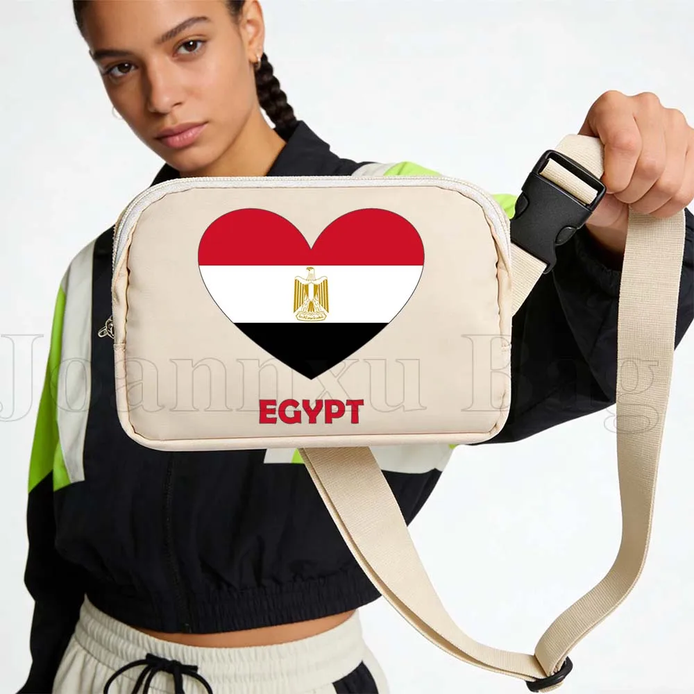 

Egypt Heart Flag Sport Waist Bags Running Belt Waterproof Cycling Portable Cell Phone Jogging Women Fanny Pack Wallet Pouch Gift