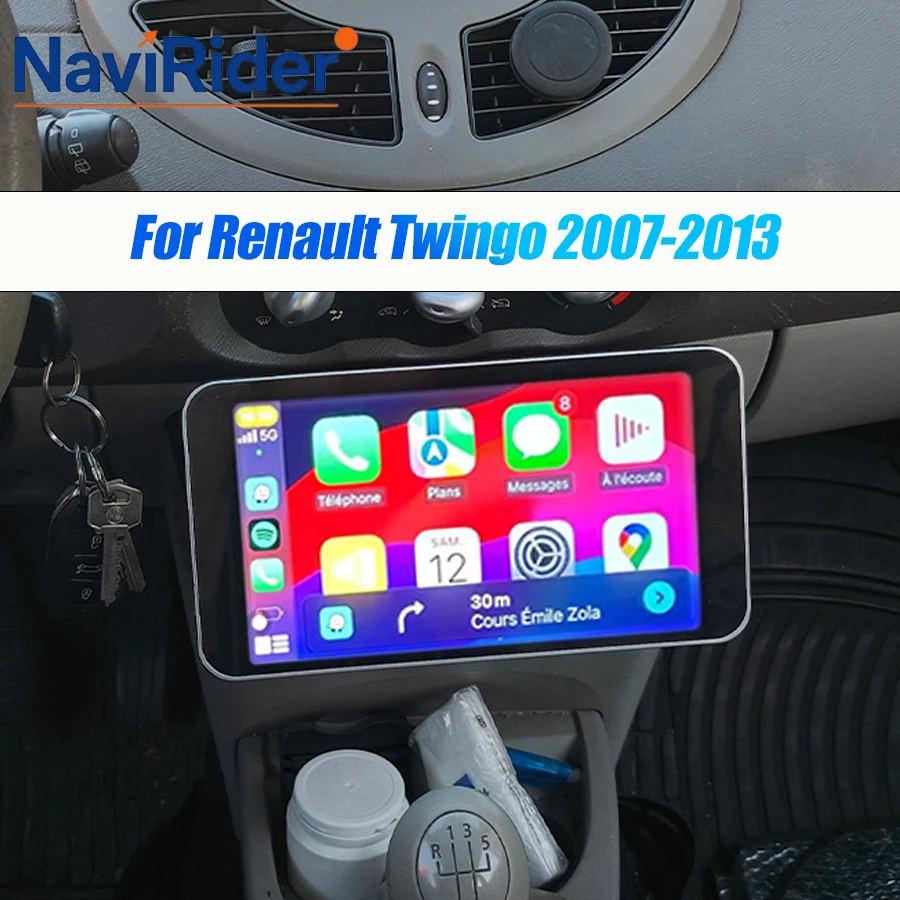 7'' Android 15 Screen Auto Radio For Renault Twingo 2007-2013 Car Multimedia Player Radio Stereo Navigation Wireless Carplay 4G