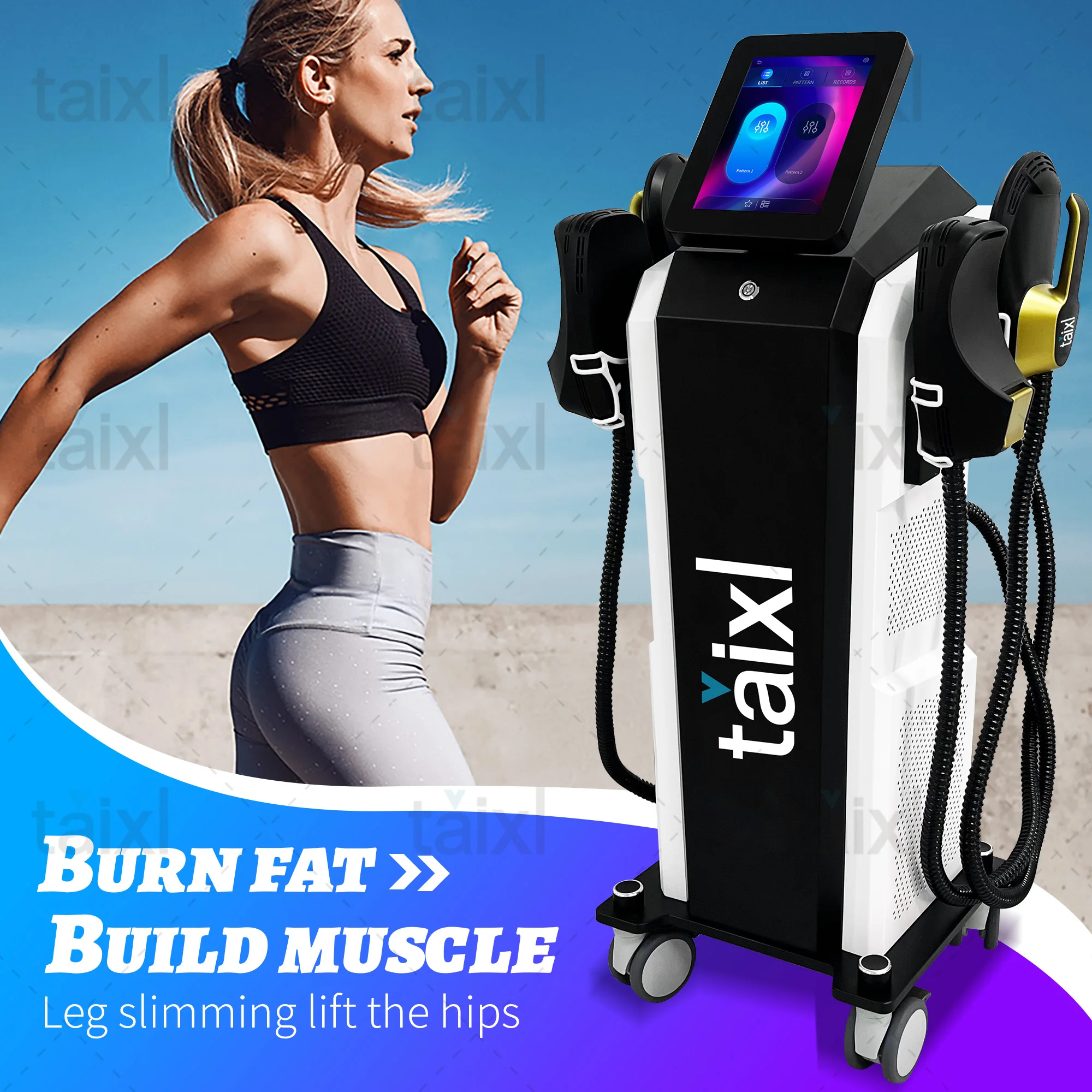 

2025 Myoslim 6500 Вт 15Tesla Neo RF EMS Машина для скульптуры тела Удаление жира Схудение тела Стимуляция мышц Скульптура Складное сброса