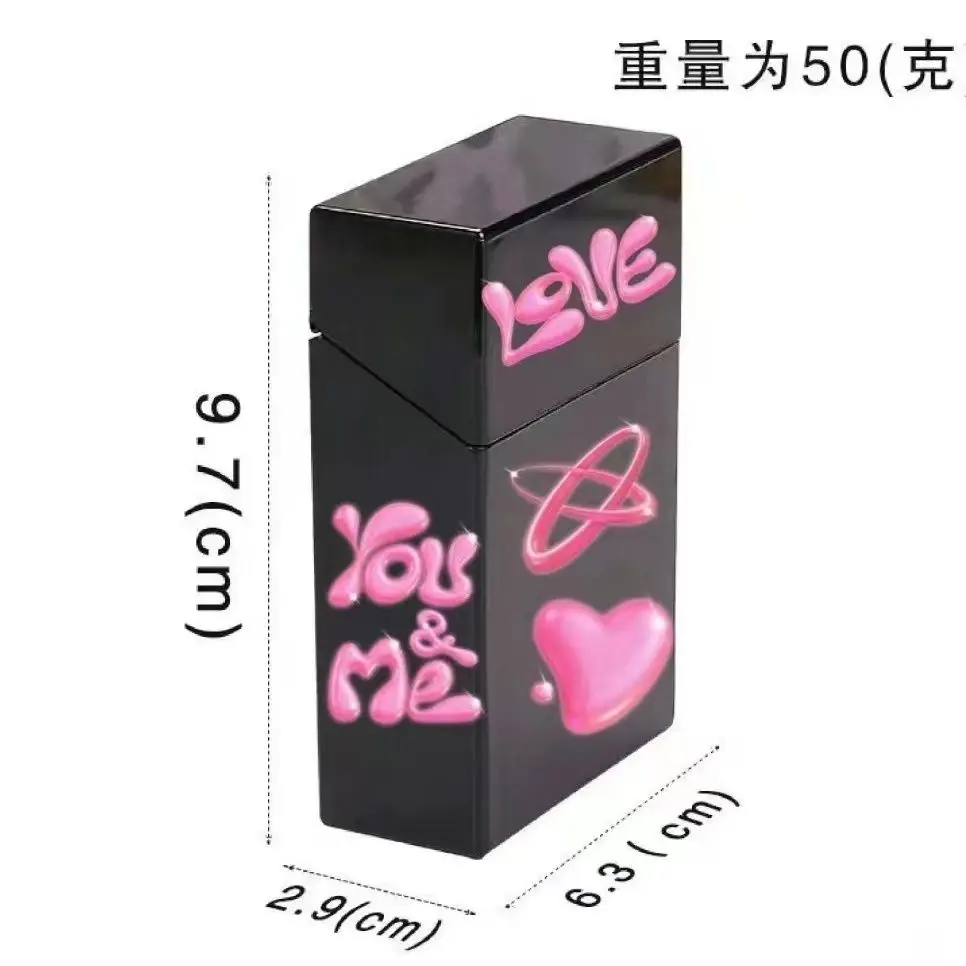 Black And White Cute Rabbit Ear Handmade Girl Cigarette Box, Small Card Decoration, Key Storage Box