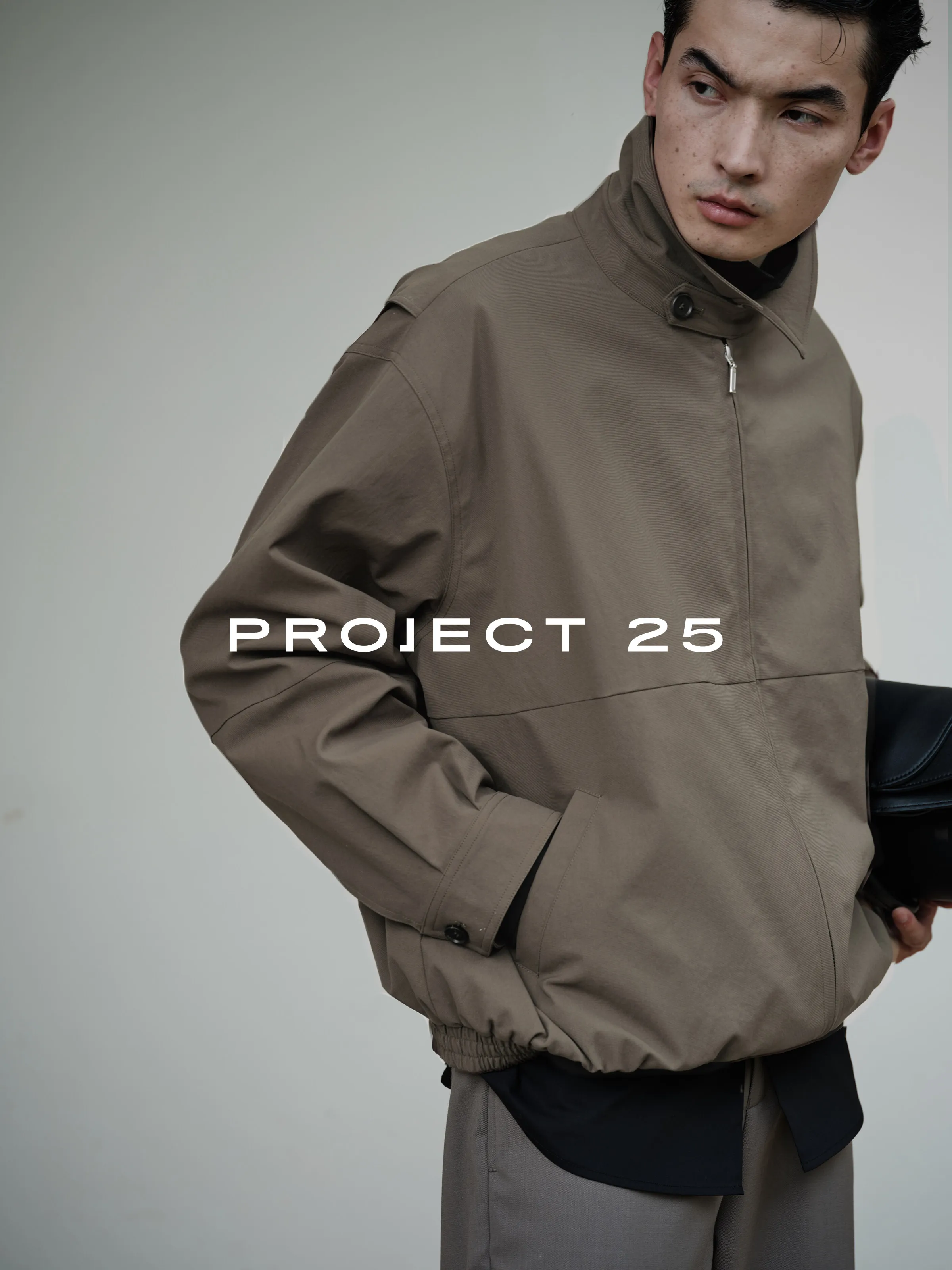 PROJECT 25 Men Casual Jacket Lightweight Windproof Slim Fit Business Commute Daily Outwear Fashion All Match Coat Tops