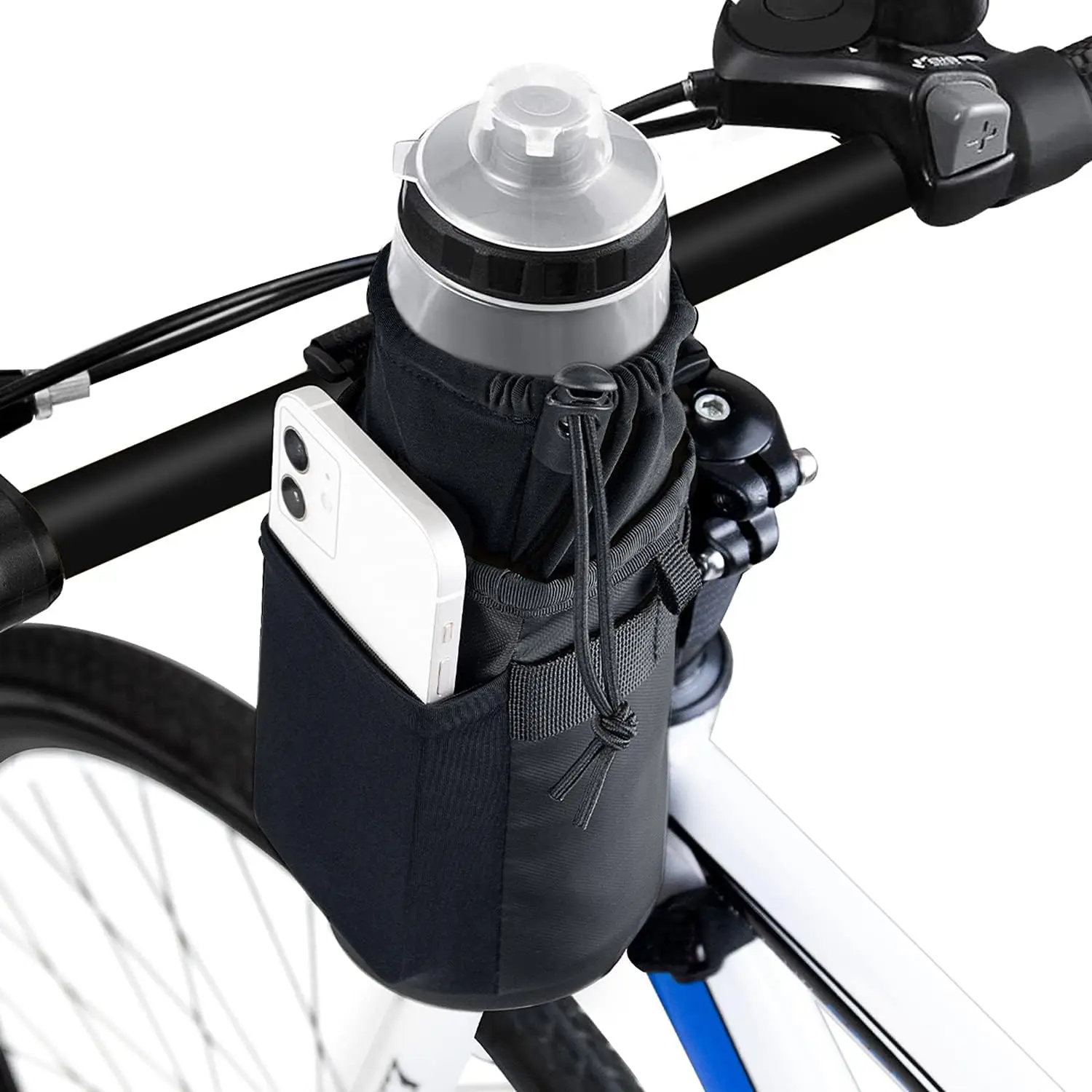 

Factory Insulated Bike Water Bottle Holder Bag Bicycle Handlebar Insulation Drink Cup Holder Cage Cycling Phone Storage Bag