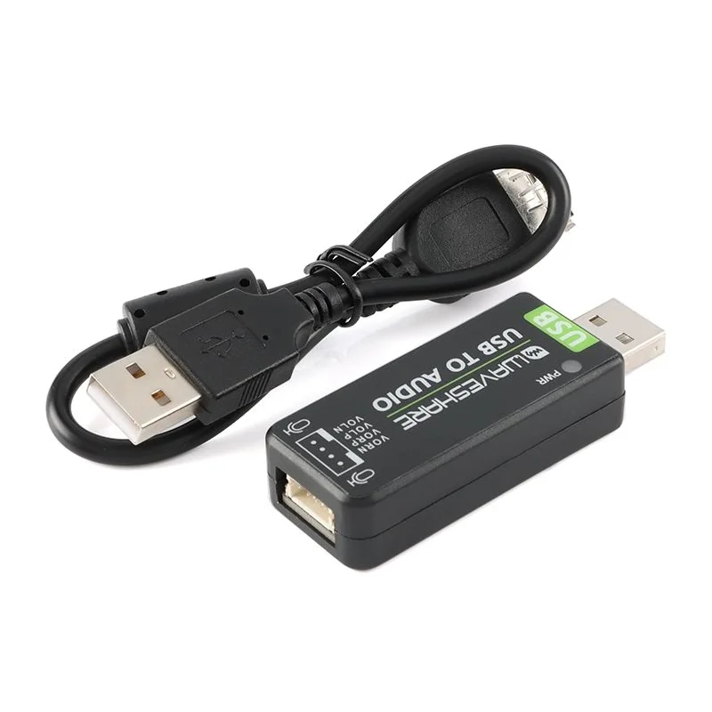 1 قطعة USB أصلي إلى الصوت Raspberry PI USB إلى وحدة الصوت ، بطاقة الصوت بدون سائق ، ميكروفون/مكبر الصوت على متن الطائرة جديد في المخزون