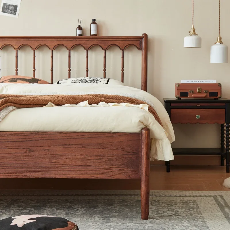 레트로 원목 침대