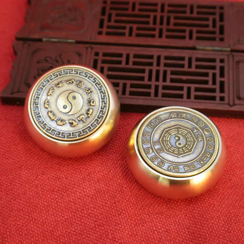 Brass Universe Eight Trigrams Double-Sided Money Wealth Attraction Stress Relief Fidget Spinner Lucky