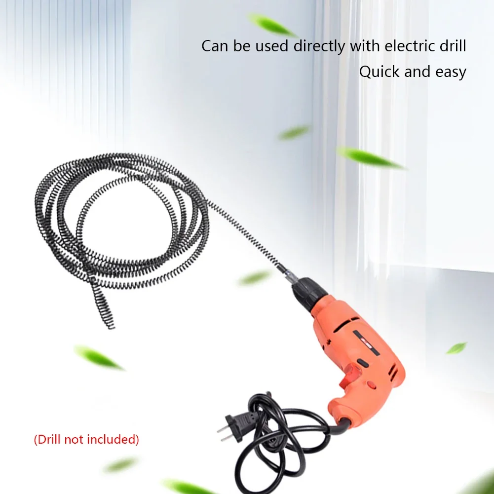 1-10 متر الحفر الكهربائية الأنابيب التجريف أداة الربيع الأنابيب أنابيب الصرف الصحي Unblocker الحمام المطبخ استنزاف نظافة بالوعة انسداد مزيل