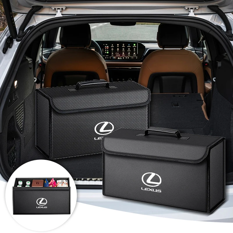

Car Trunk Organizer Box Large Capacity Folding Storage Bag For Lexus Fsport RX330 IS250 Ct200h ES300h RX350 IS300h NX300h RX400h