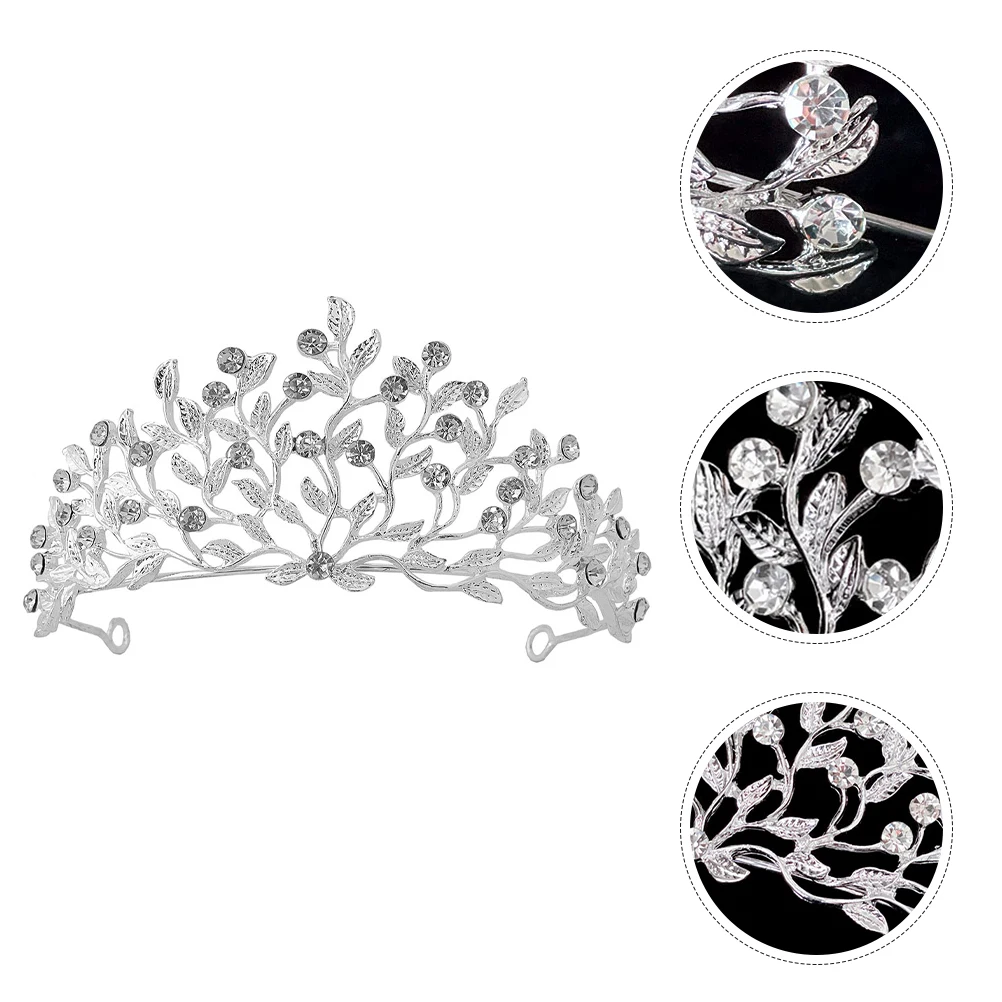 

Diamond Crown Head Hoop Tiaras Headpiece Bridal Headband for Wedding Party Headdress Women