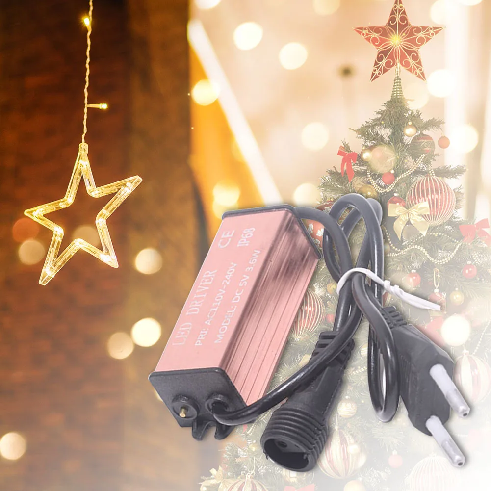 

5V/24V Low Voltage LED Transformer 8 Functional Waterproof EU Power Adapter Power Off Memory EU Plug for Christmas String Light