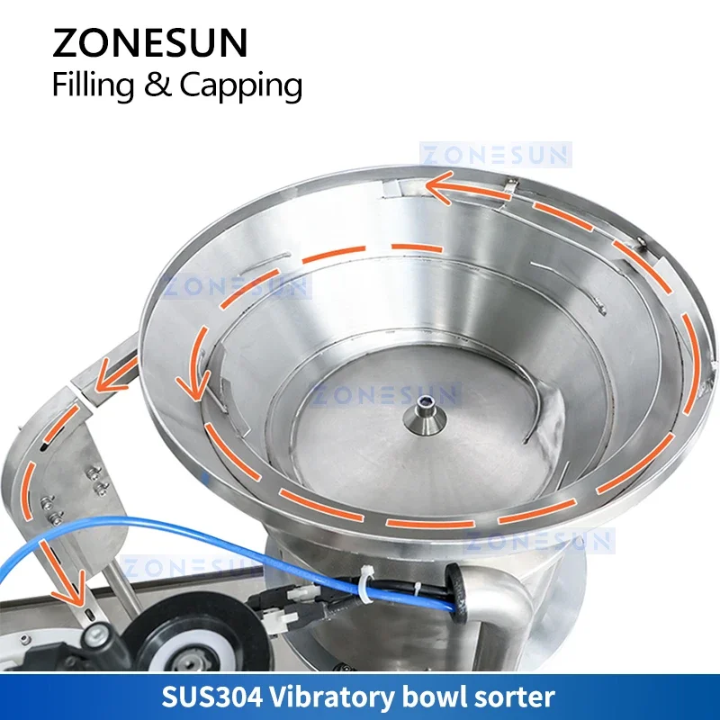Zonesun – Machine de remplissage et de capsulage de bouteilles automatique à grande vitesse, remplissage monobloc, pompe péristaltique, ZS-AFC39