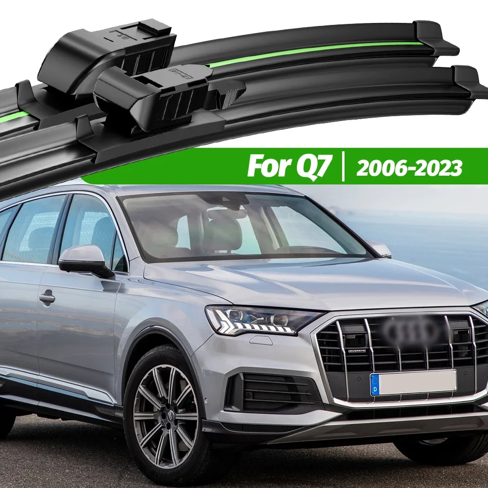 

For Audi Q7 4L 4M 2006-2023 2pcs Front Windshield Wiper Blades 2008 2010 2011 2012 2016 2020 2021 Windscreen Window Accessories