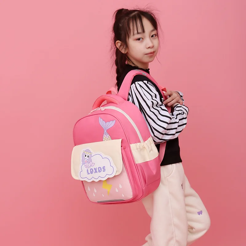 Ransel anak perempuan bordir personal, tas punggung anak perempuan, tas sekolah, nama kustom, ransel kartun anak laki-laki, hadiah anak-anak