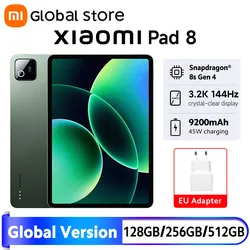 Global Version Xiaomi Pad 8 13MP Camera 9200mAh 45W turbo charging 11.2
