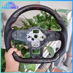Forged Carbon Fiber Steering Wheel For Volkswagen MK7 MK7.5 GTI R GTD GTE Golf 7, Optional Paddle Shifters Version