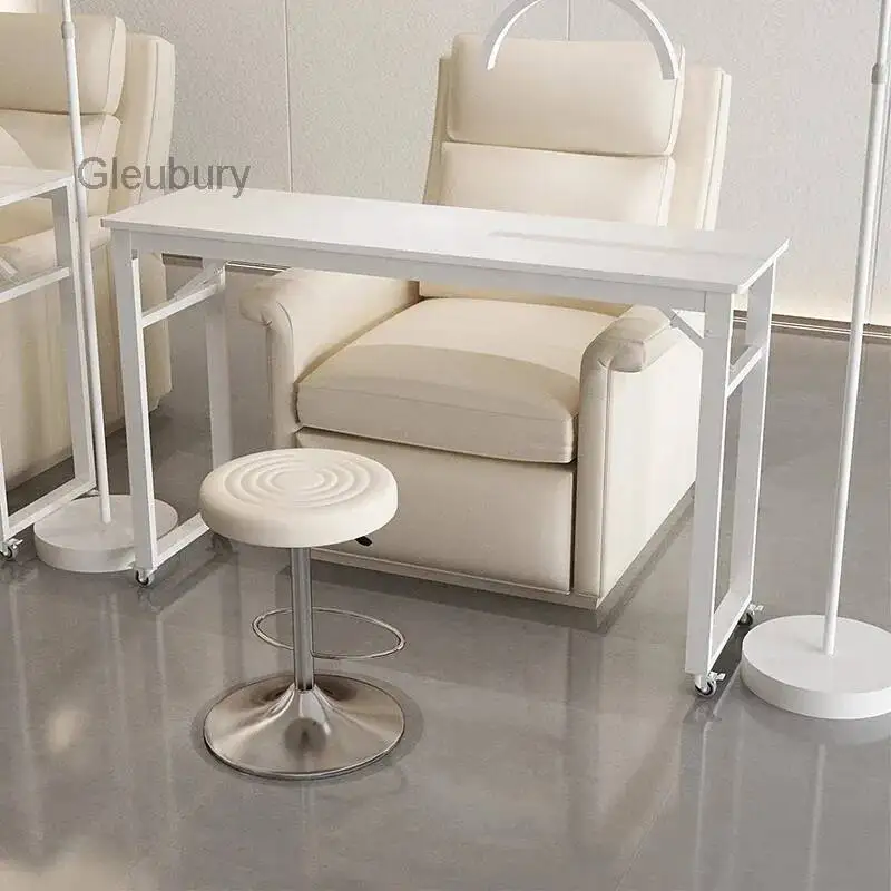 Table Multifunctional Folding Table New Movable Nail With Wheels Lightweight Table Pliante Portable Salon Furniture