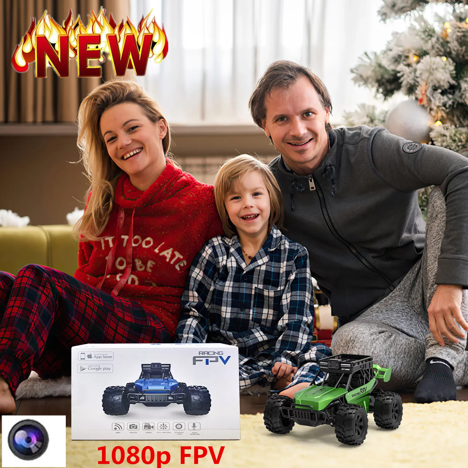 FPV WIFI RC Car With HD Camera Video Remote Control Cars Two-Way Voice Interactive Dialogue Radiocontrol Climbing Toys For Kids