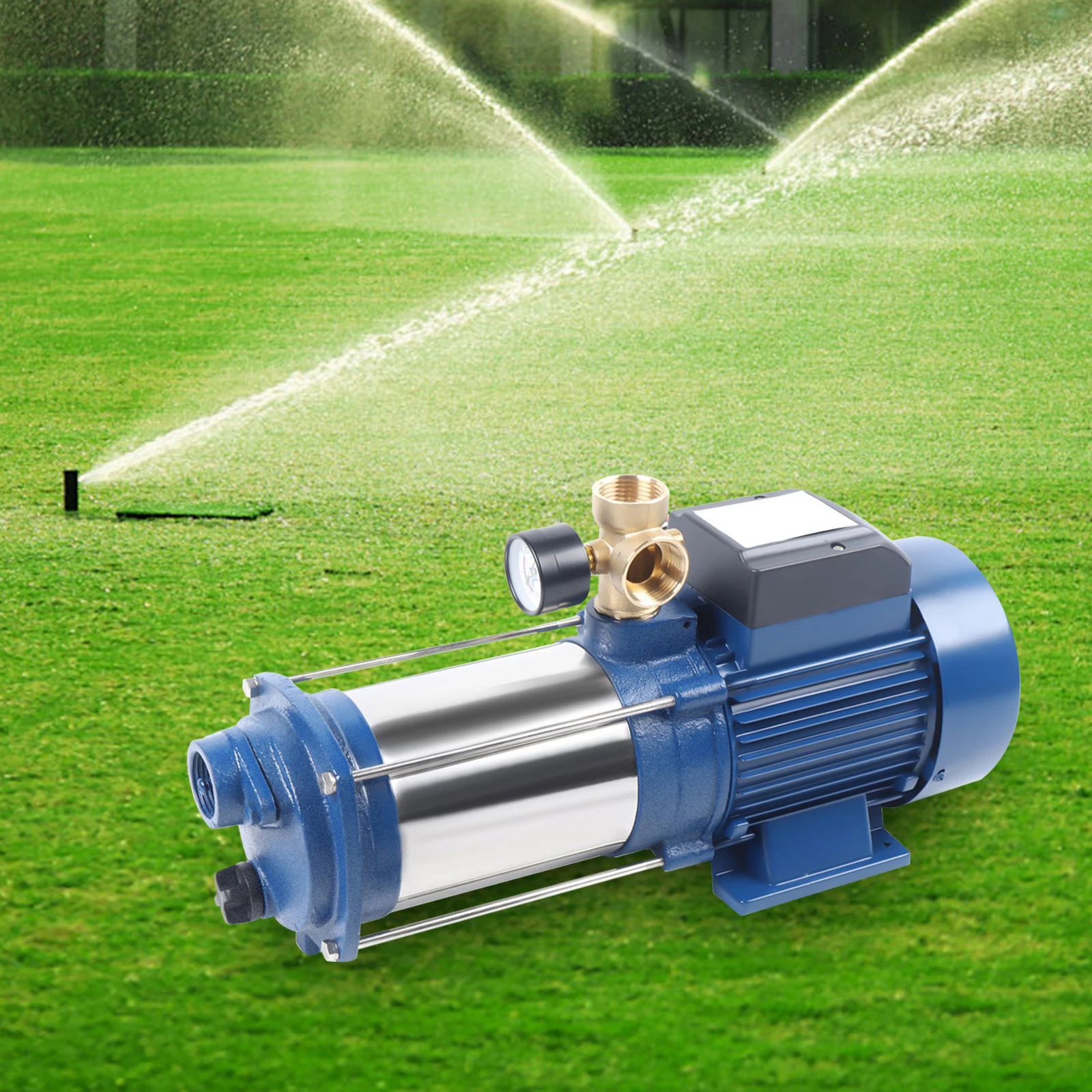 2200W Garden Pump Centrifugal Pump 4000 L/H With Switch Household Waterworks Stainless Steel