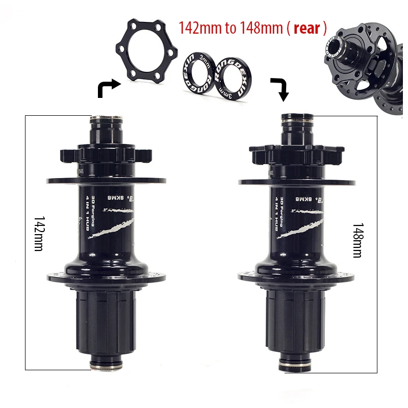 Bike Front Rear Bicycle Boost Hub Conversion Adapter Washers Spacers 100mm to 110mm / 142mm to 148mm