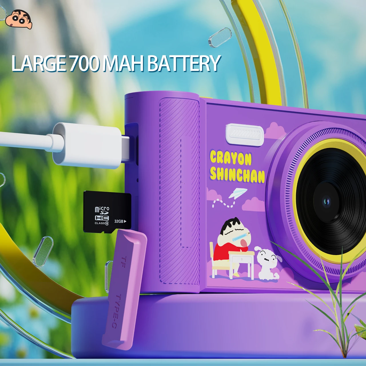 تلوين شينشان 4K ريترو CCD كاميرا رقمية محمولة فلاش كاميرا مزدوجة 16x التكبير التركيز التلقائي ذكي مضاد للاهتزاز #6