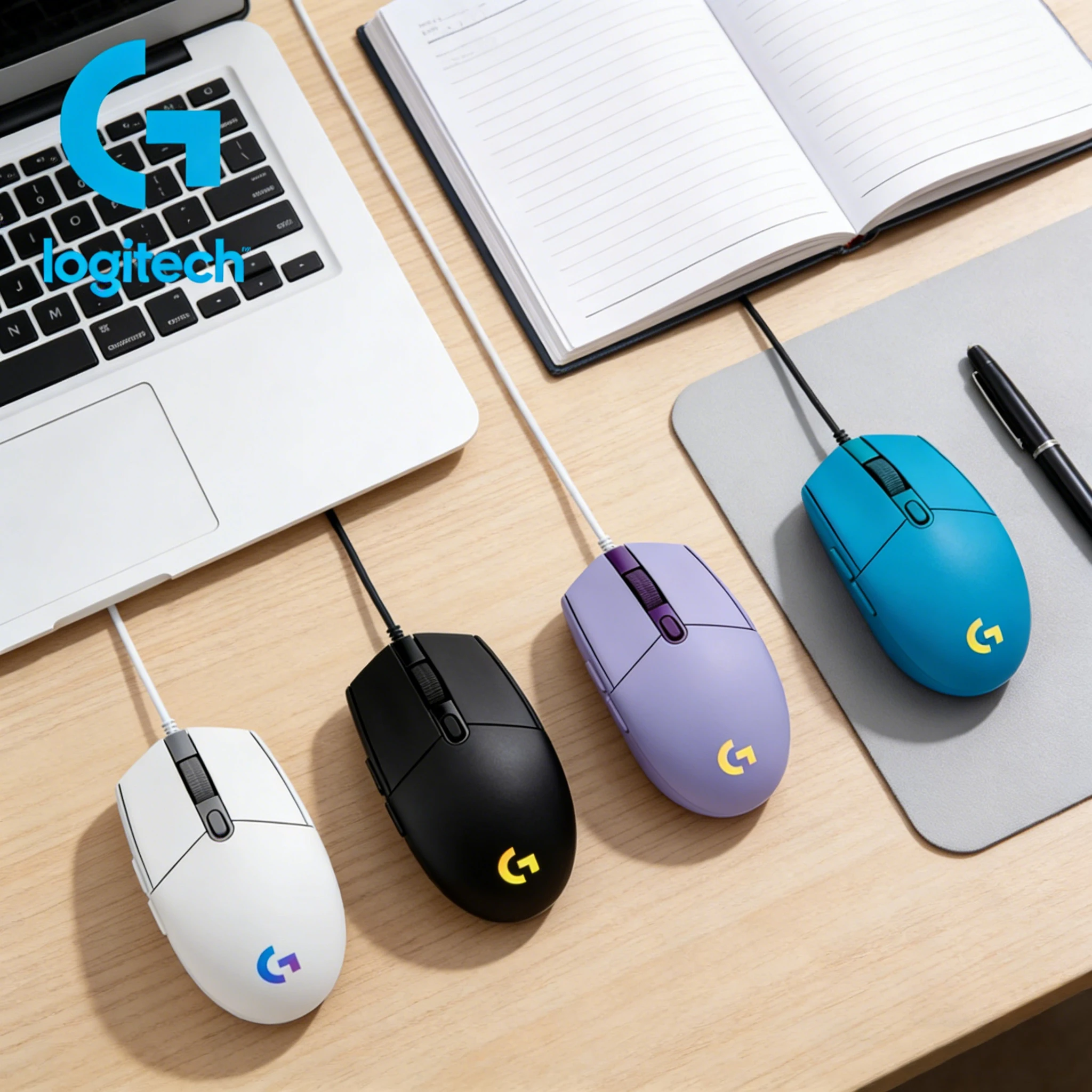 

Игровая мышь Logitech G203 с проводным подключением — многоцветная RGB-подсветка, для офиса и соревнований — проводные игровые мыши G102 / G402 / G-серии