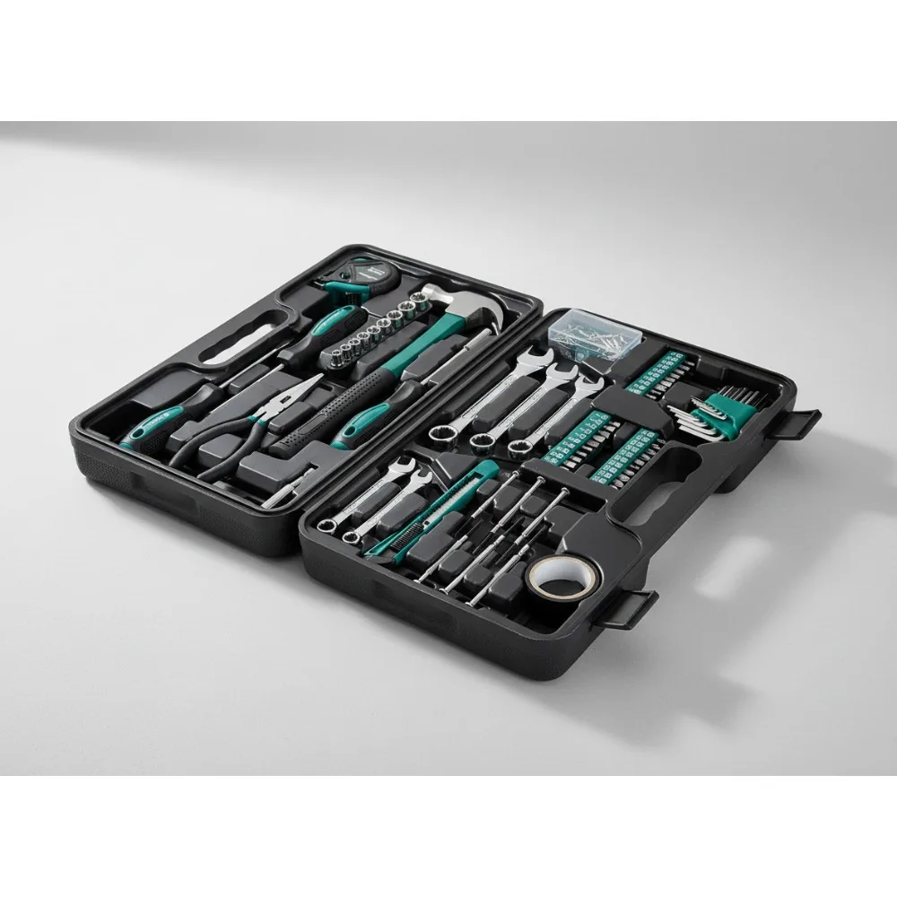 

Профессиональный набор инструментов из 148 предметов для самостоятельного изготовления автомобилей и дома — устойчивый к коррозии с футляром для хранения