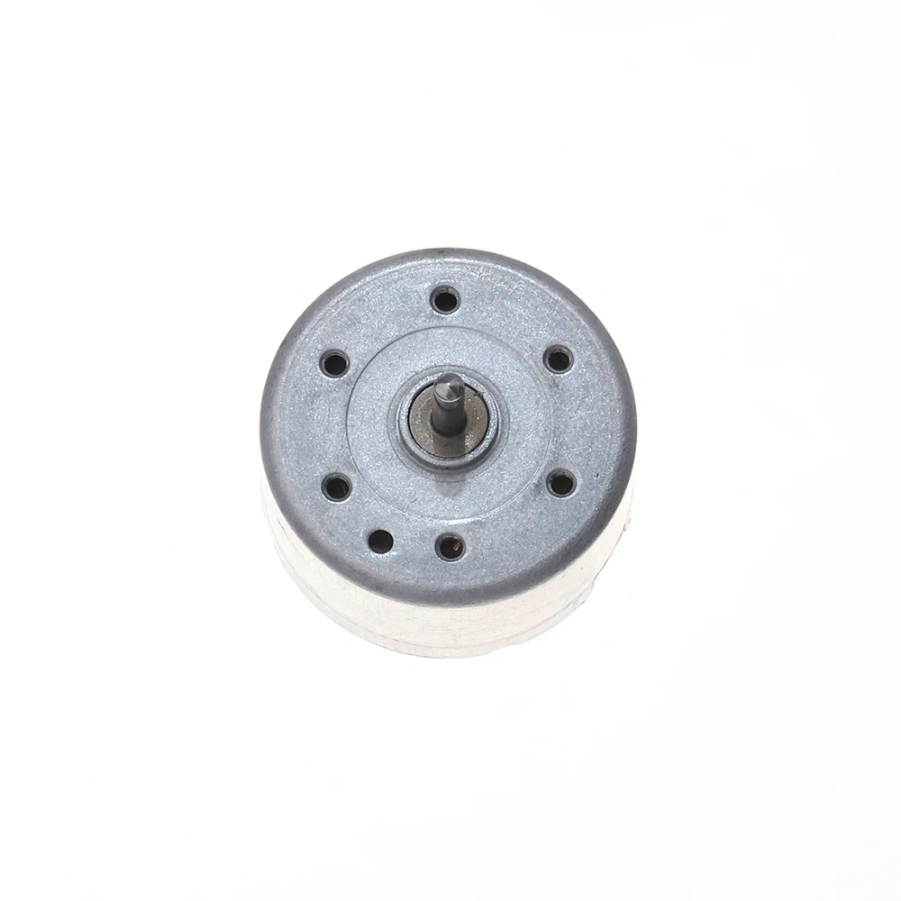 Mini RF-300-1D390 Motor DC 1.5V 3V 4.5V 5V 6V 6900RPM 24mm Round Solar Power Motor Low Noise DIY Toy Car Model