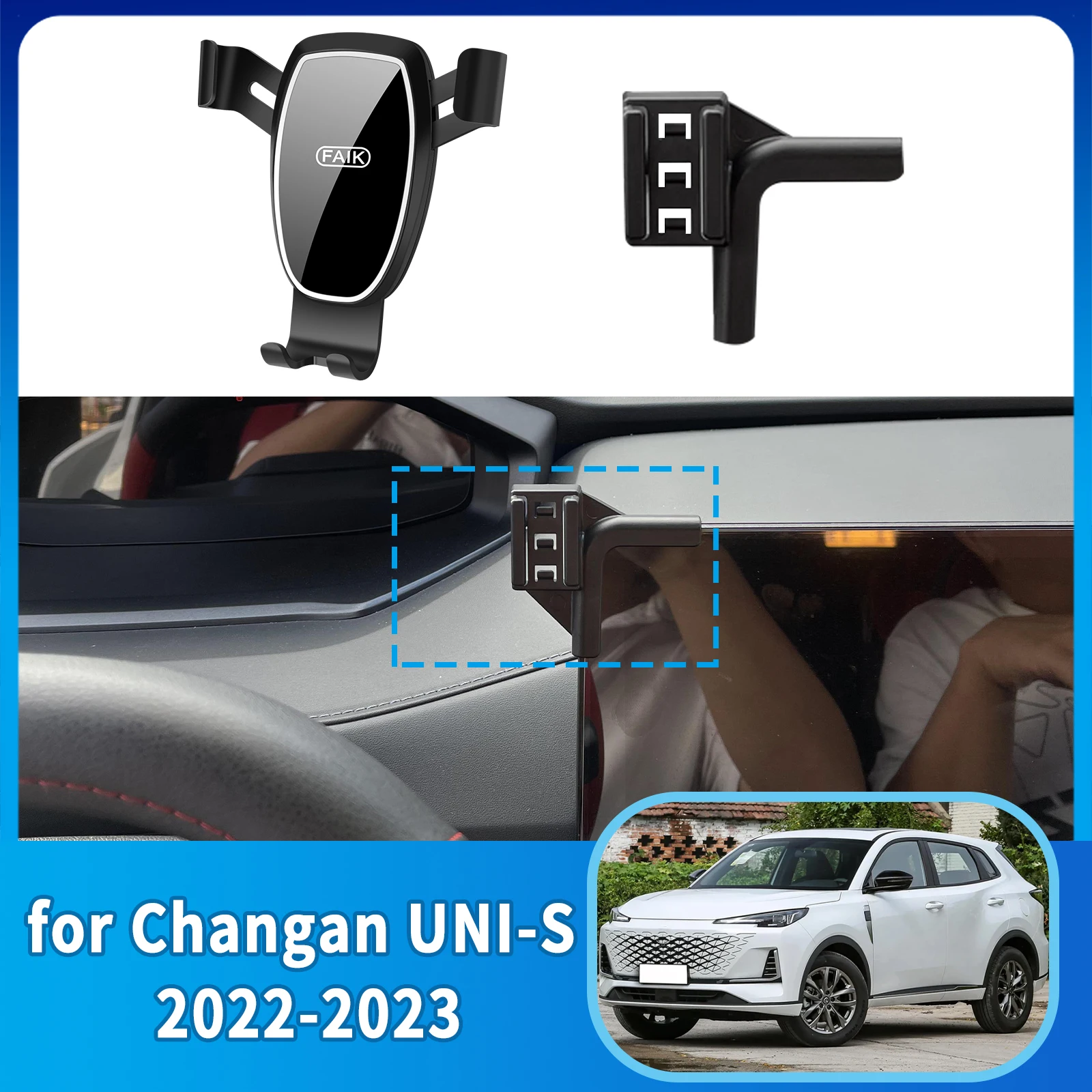 

​​fit for Changan UNI-S CS55 PLUS 2022~2025 Anti-Shake Screen Base Phone Holder Mount Stand ​​ Dedicated Car​​ accessoires