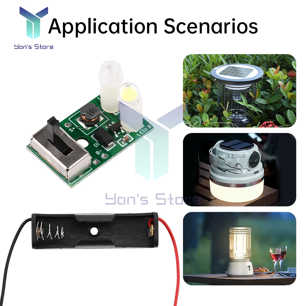Circuito di controllo della lampada solare con batteria NiMH da 1,2 V con scheda solare da 2 V Controller solare multifunzionale per lampada da prato in ceramica